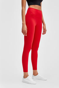 Thumbnail for Wide Seamless Band Waist Sports Leggings