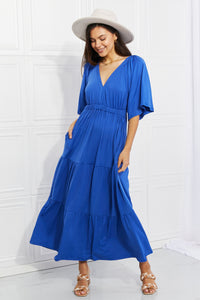 Thumbnail for Culture Code Full Size My Muse Flare Sleeve Tiered Maxi Dress - MiaMore | Luxary Classic Charm