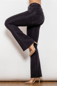Thumbnail for Buttoned Flare Jeans