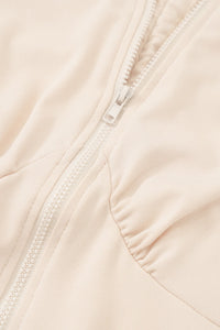 Thumbnail for Zip Up Cutout Drawstring Detail Dress