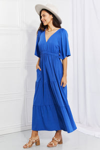 Thumbnail for Culture Code Full Size My Muse Flare Sleeve Tiered Maxi Dress - MiaMore | Luxary Classic Charm