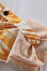 Thumbnail for Botanical Print Maxi Shirt Dress