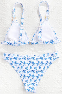 Thumbnail for Floral Ring Detail Bikini Set