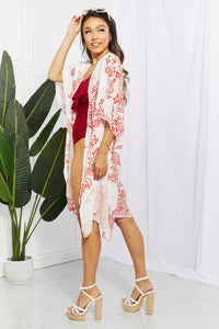 Thumbnail for Floral Side Slit Cover Up