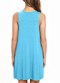 Thumbnail for Full Size Round Neck Sleeveless Dress with Pockets