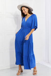 Thumbnail for Culture Code Full Size My Muse Flare Sleeve Tiered Maxi Dress - MiaMore | Luxary Classic Charm