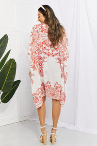 Thumbnail for Floral Side Slit Cover Up