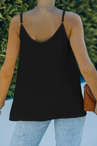 Thumbnail for Buttoned V-Neck Cami