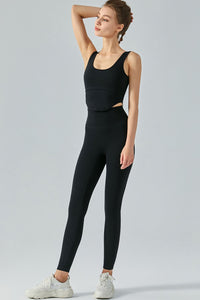 Thumbnail for Cutout Curved Hem Sports Tank