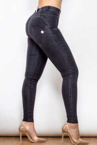 Thumbnail for Buttoned Skinny Long Jeans