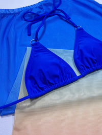 Thumbnail for Gradient Halter Neck Three-Piece Swim Set