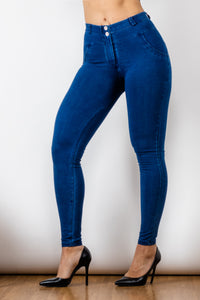 Thumbnail for Buttoned Skinny Jeans