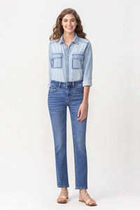 Thumbnail for Lovervet Full Size Maggie Midrise Slim Ankle Straight Jeans