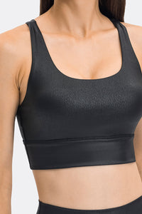 Thumbnail for Crisscross Strappy Back Sports Bra