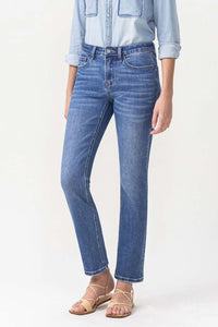 Thumbnail for Lovervet Full Size Maggie Midrise Slim Ankle Straight Jeans
