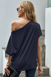 Thumbnail for One Shoulder Tee Shirt - MiaMore | Luxary Classic Charm