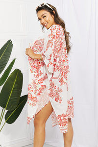 Thumbnail for Floral Side Slit Cover Up