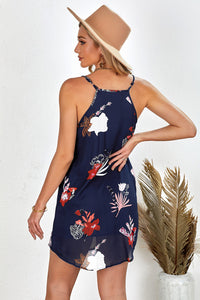 Thumbnail for Peony Print Sleeveless Dress