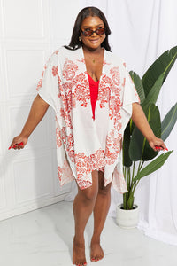 Thumbnail for Floral Side Slit Cover Up