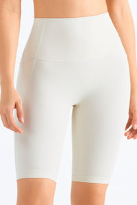 Thumbnail for Feel Like Skin Elastic Waistband Pocket Biker Shorts
