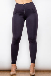 Thumbnail for Zip Detail Skinny Long Jeans