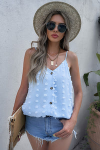 Thumbnail for Swiss Dot Buttoned Cami