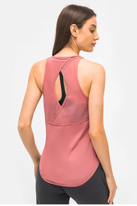 Thumbnail for Cut Out Back Sports Tank Top