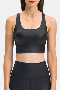 Thumbnail for Crisscross Strappy Back Sports Bra