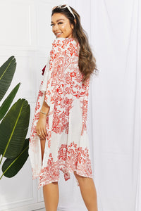 Thumbnail for Floral Side Slit Cover Up