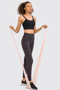 Thumbnail for High Rise Yoga Leggings with Side Pocket