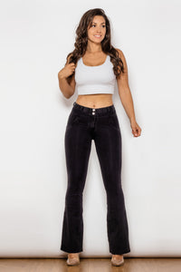 Thumbnail for Buttoned Flare Jeans