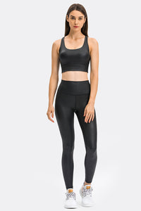 Thumbnail for Crisscross Strappy Back Sports Bra