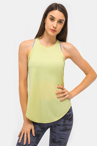 Thumbnail for Cut Out Back Sports Tank Top
