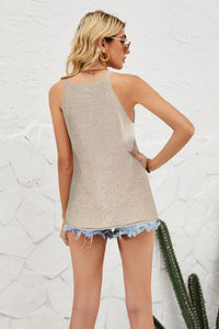 Thumbnail for Grecian Neck Knit Tank