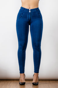 Thumbnail for Buttoned Skinny Jeans