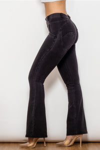 Thumbnail for Buttoned Flare Jeans