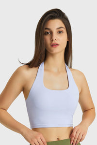 Thumbnail for Breathable Halter Neck Sports Bra