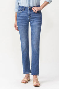 Thumbnail for Lovervet Full Size Maggie Midrise Slim Ankle Straight Jeans