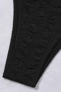 Thumbnail for Textured High Cut Bikini Set