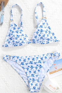 Thumbnail for Floral Ring Detail Bikini Set