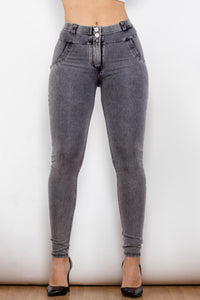 Thumbnail for Buttoned Skinny Long Jeans