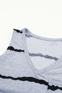 Thumbnail for Tie-Dye V-Neck Tank