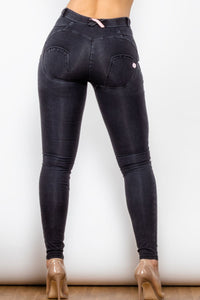 Thumbnail for Buttoned Skinny Long Jeans