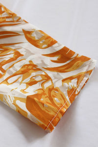 Thumbnail for Botanical Print Maxi Shirt Dress