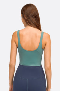 Thumbnail for Deep V-Neck Crop Sports Bra