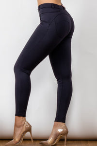 Thumbnail for Buttoned Skinny Long Jeans