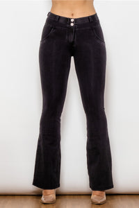 Thumbnail for Buttoned Flare Jeans