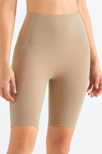 Thumbnail for Feel Like Skin Elastic Waistband Pocket Biker Shorts