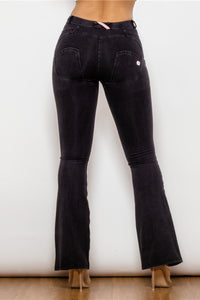 Thumbnail for Buttoned Flare Jeans
