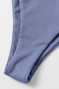 Thumbnail for Ribbed High Cut Three-Piece Swim Set